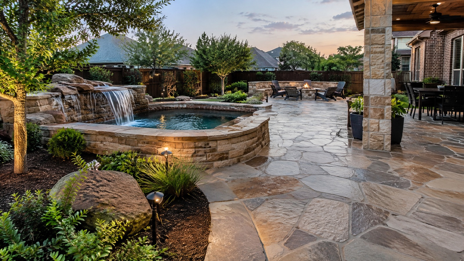 Natural Stone & Flagstone Installation in Dallas, TX design inspiration in Dallas