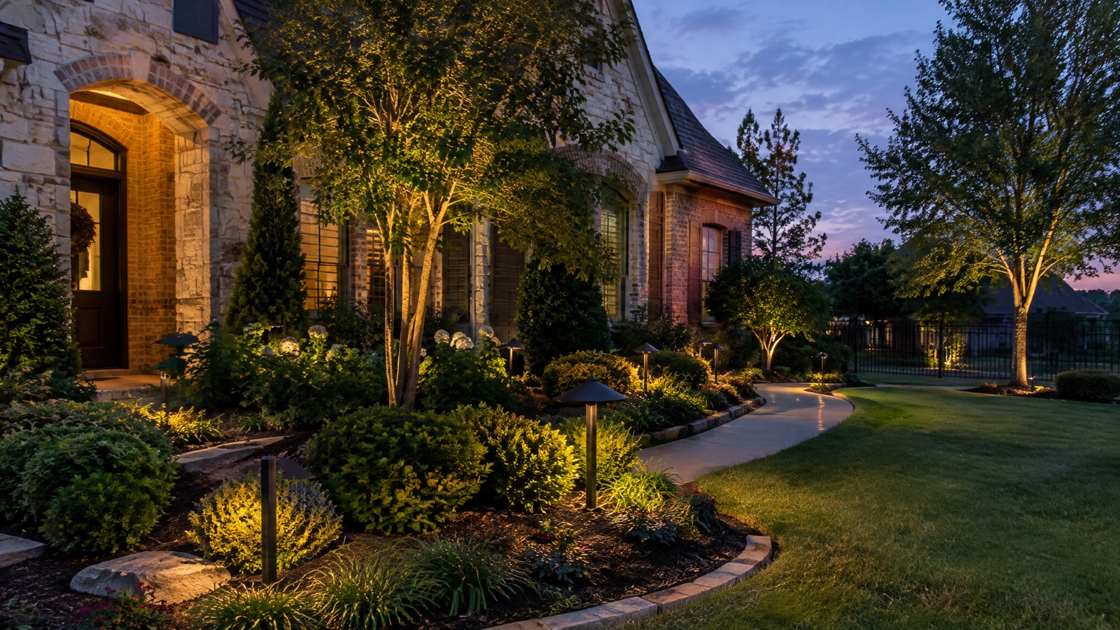 Landscape Lighting in Dallas, TX design inspiration in Dallas